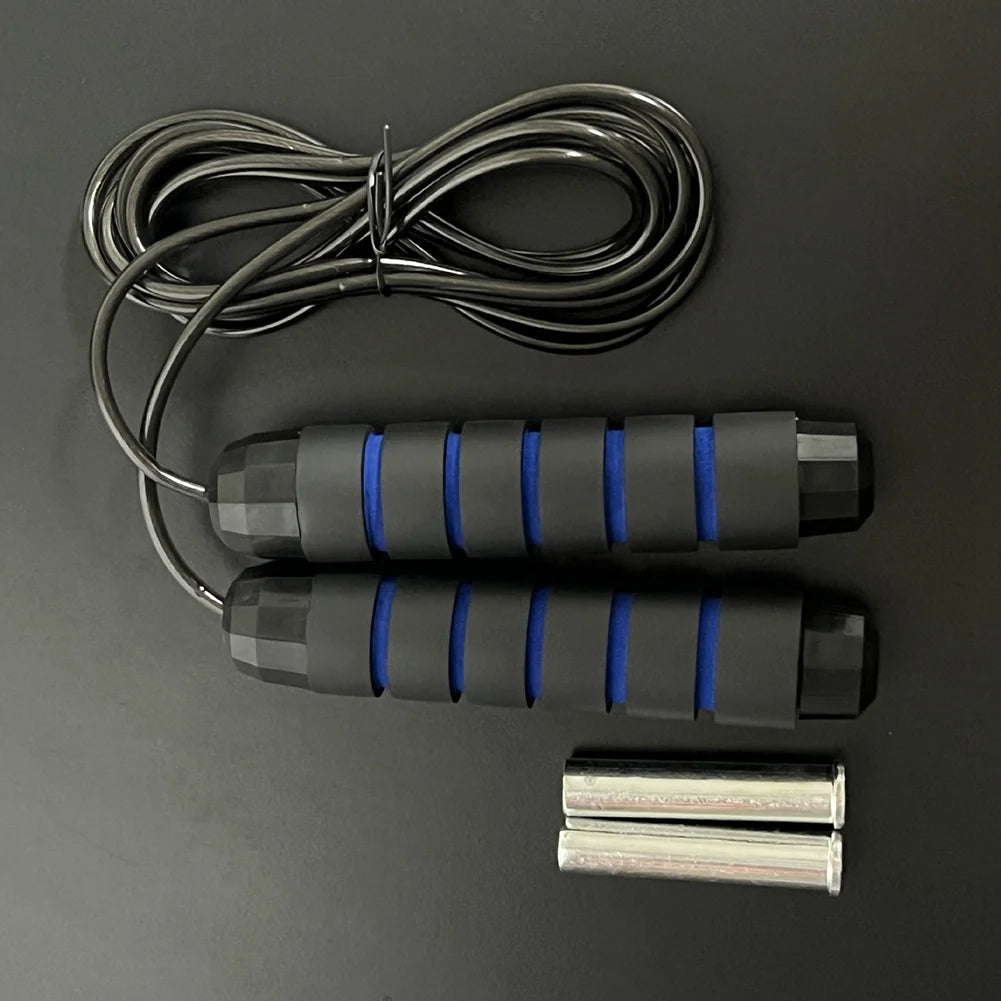 Weighted skipping rope for aerobic exercise, speed, and endurance training