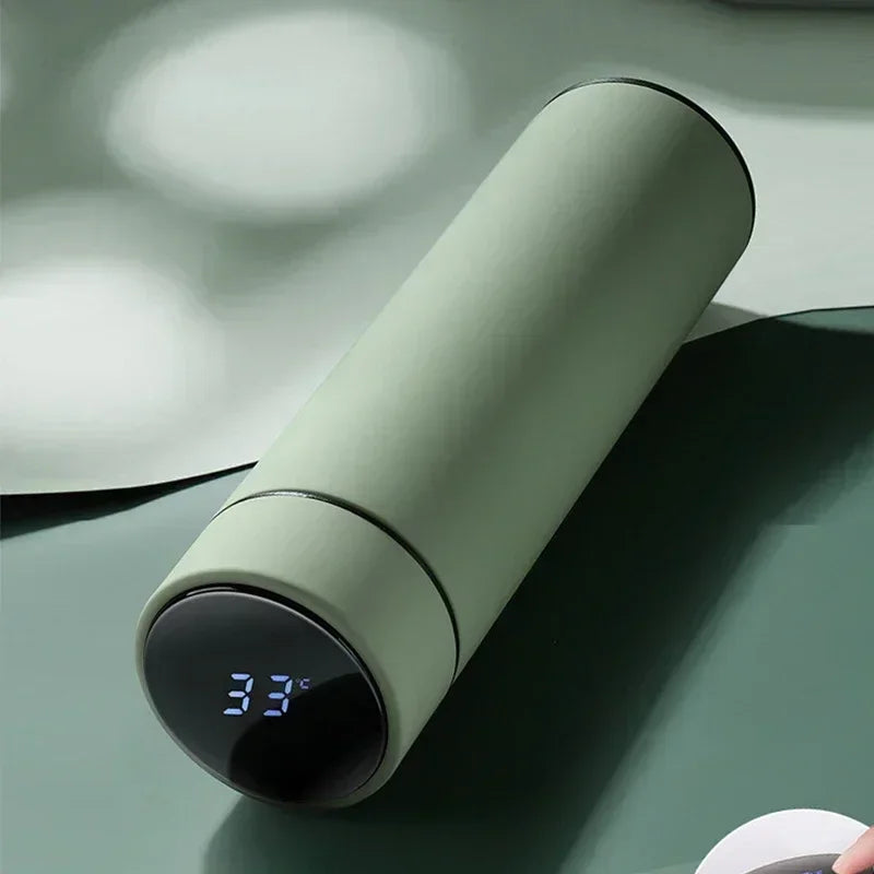 Smart Thermos Cup With Temperature Display Stainless Steel