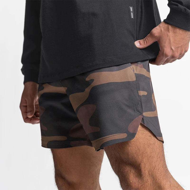Summer New Gym Jogging Exercise Shorts Men's Sports Fitness Quick-drying Multiple pockets Running Shorts Men Casual Shorts