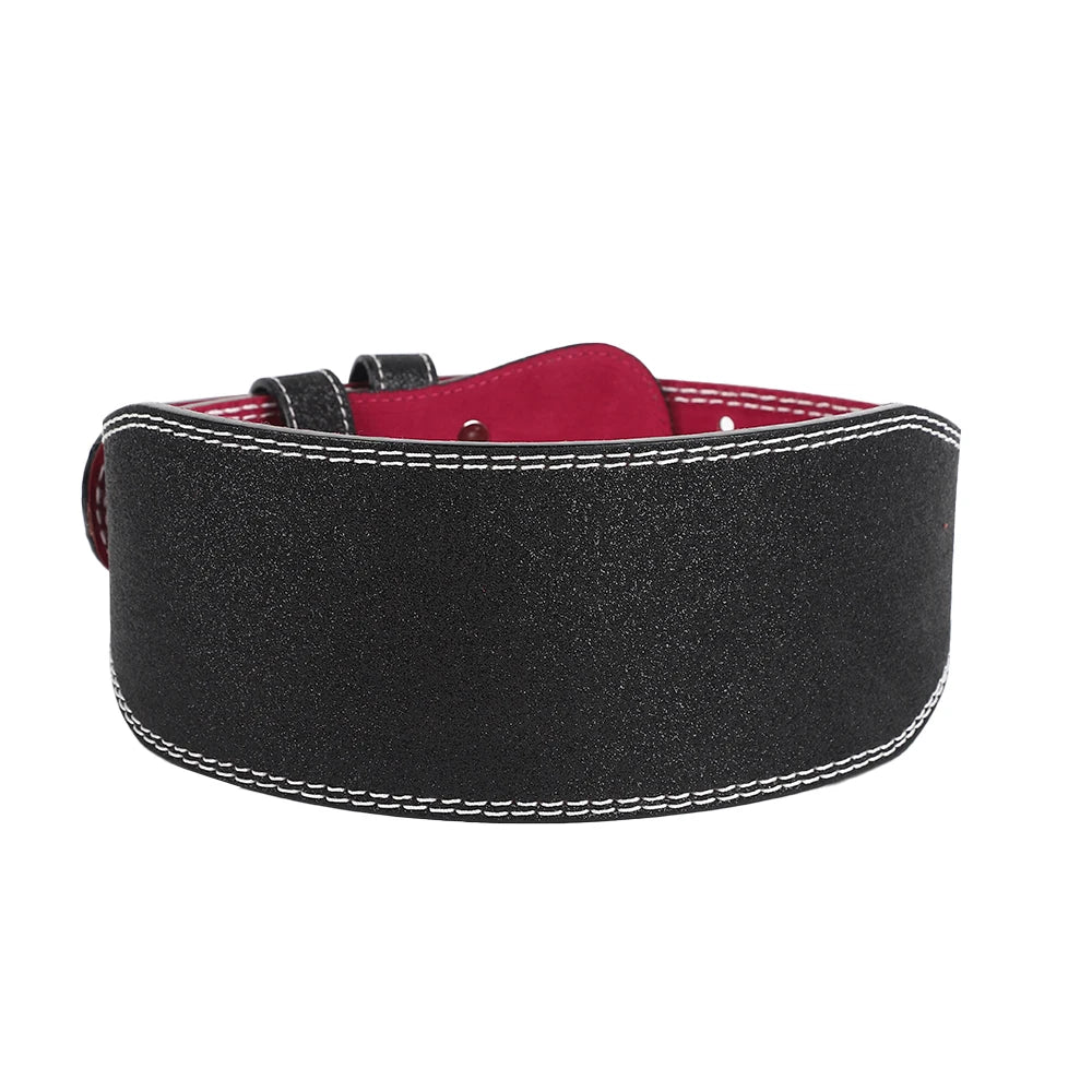 10.5cm wide unisex weight lifting belt providing back support for powerlifting, squats, cross training, and gym workouts