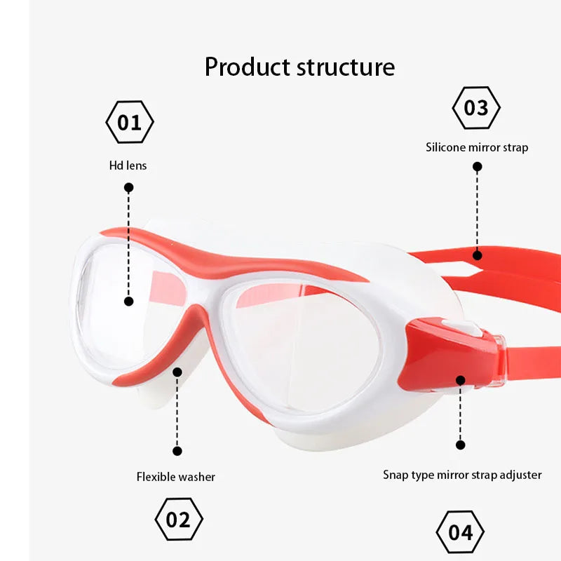 Waterproof and Anti-fog High-definition Swimming Goggles For Kids