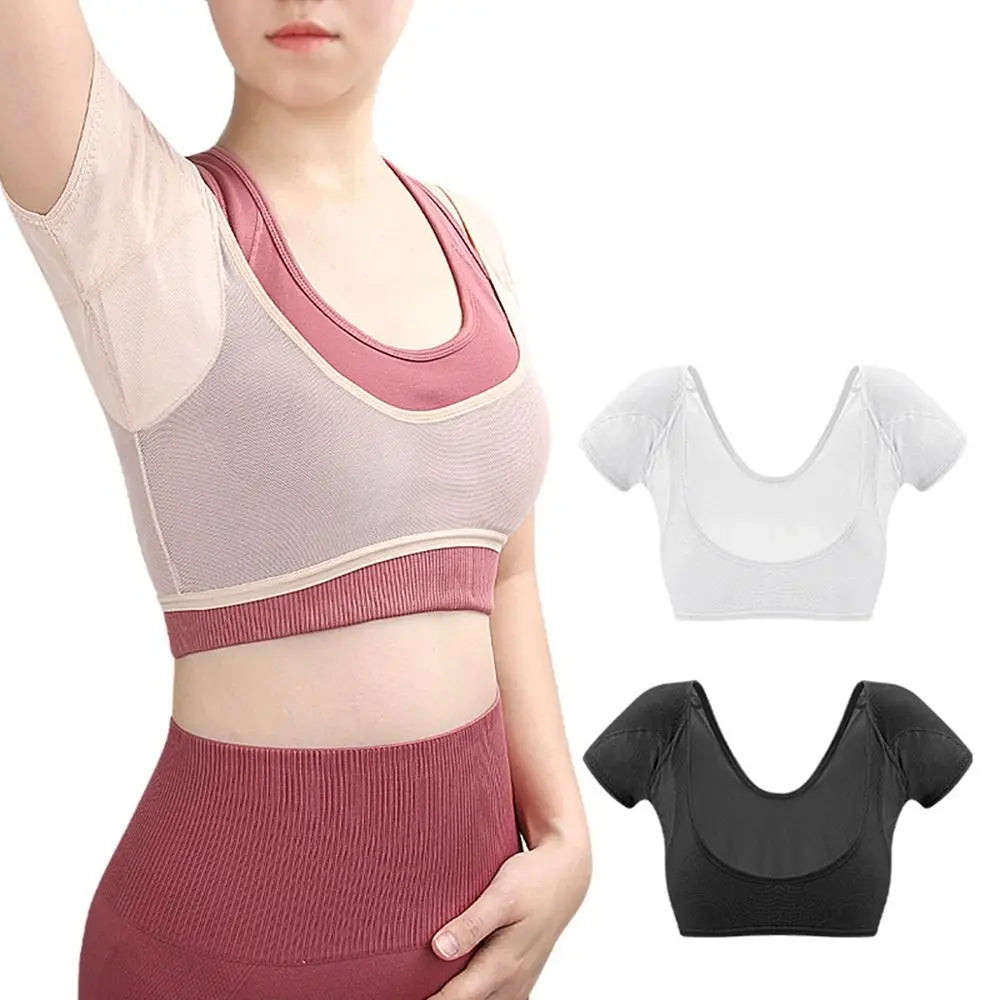 Sweat-proof washable undershirt for women made of cotton