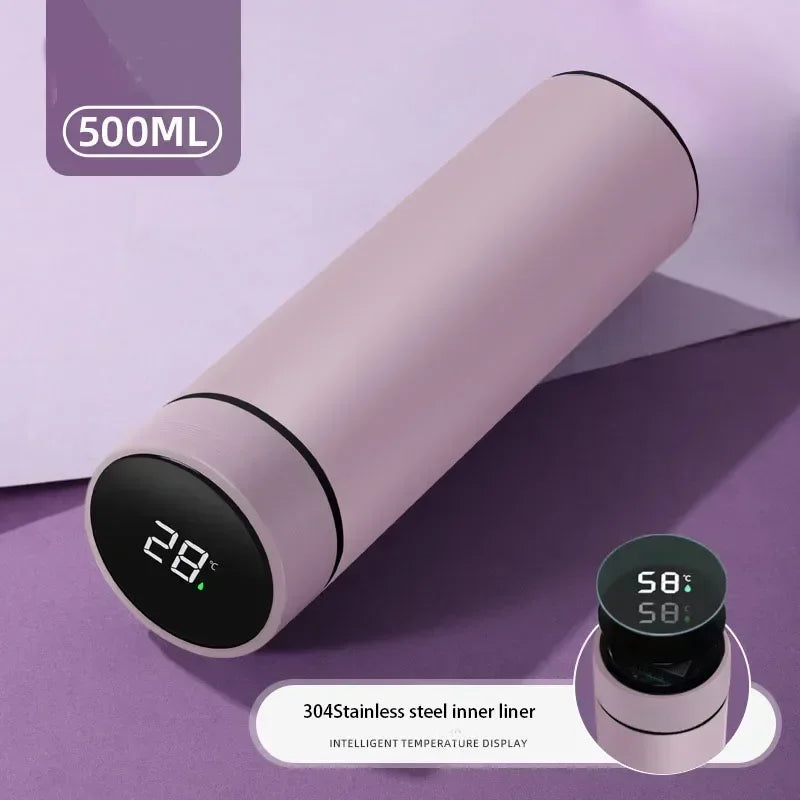 Smart Thermos Cup With Temperature Display Stainless Steel