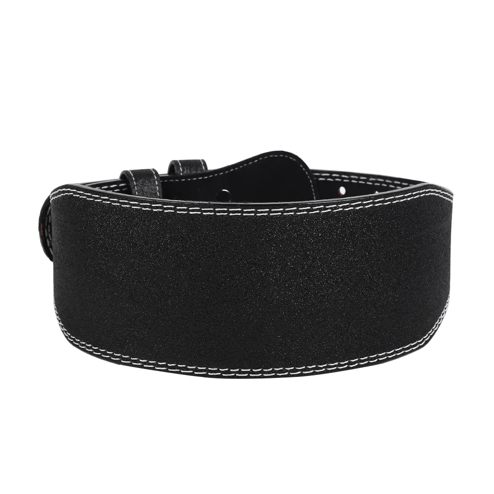 10.5cm wide unisex weight lifting belt providing back support for powerlifting, squats, cross training, and gym workouts