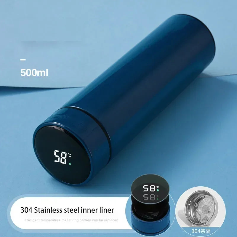 Smart Thermos Cup With Temperature Display Stainless Steel