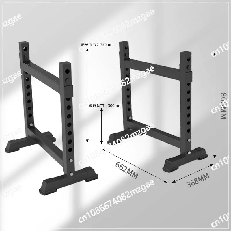 Black steel bench press protective frame pair with magnetic fasteners dimensions – designed for added safety and stability during strength training and home gym workouts.