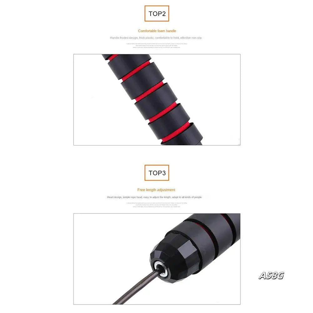 Weighted skipping rope for aerobic exercise, speed, and endurance training