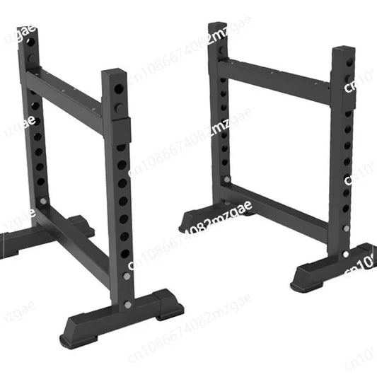 Black steel bench press protective frame pair with magnetic fasteners – designed for added safety and stability during strength training and home gym workouts.