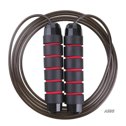 Weighted skipping rope for aerobic exercise, speed, and endurance training
