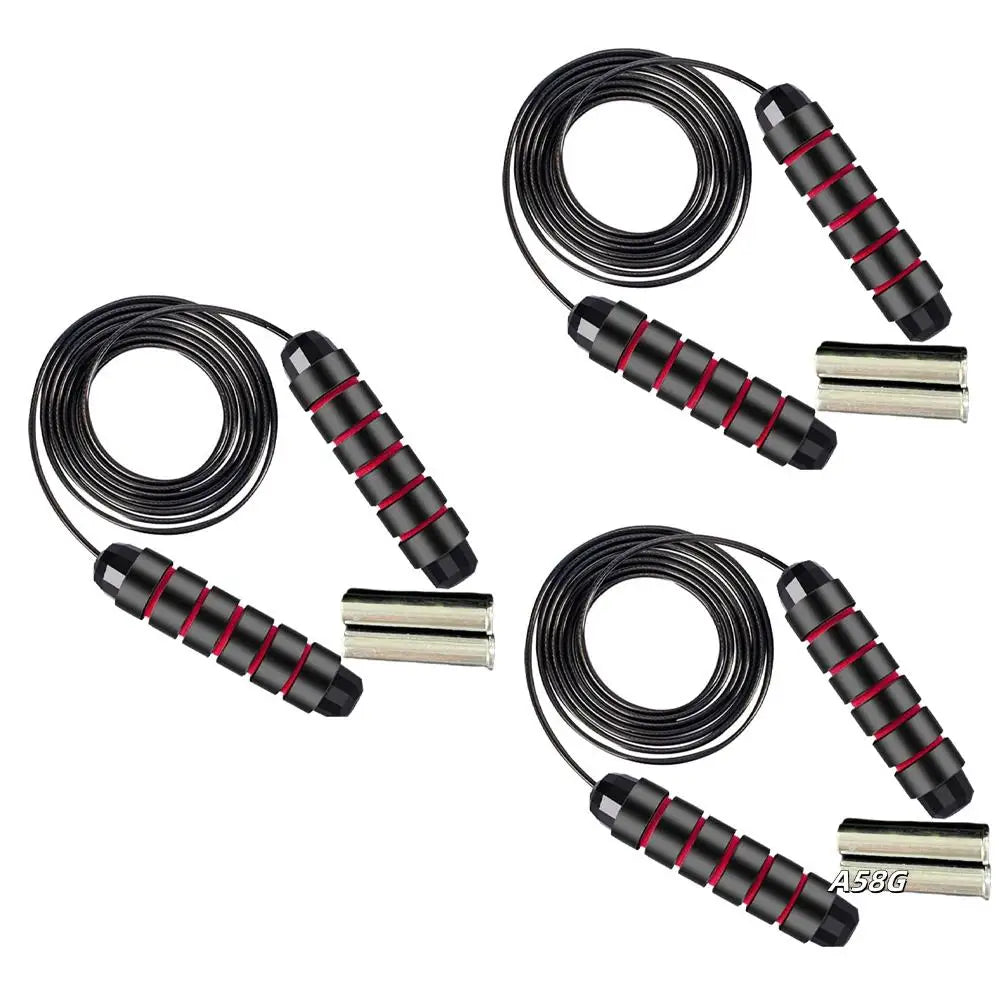 Weighted skipping rope for aerobic exercise, speed, and endurance training