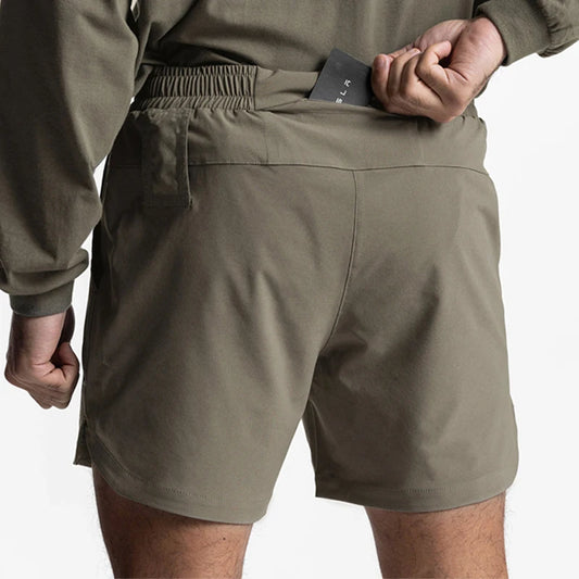 Summer New Gym Jogging Exercise Shorts Men's Sports Fitness Quick-drying Multiple pockets Running Shorts Men Casual Shorts