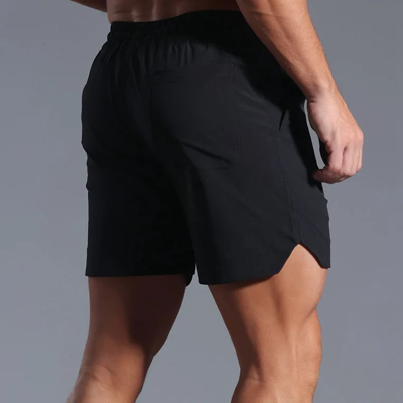 Summer Running Shorts Men Sportswear Elastic Quick Dry Workout Training Male Short Pants Clothing Gym Fitness Sport Shorts Men