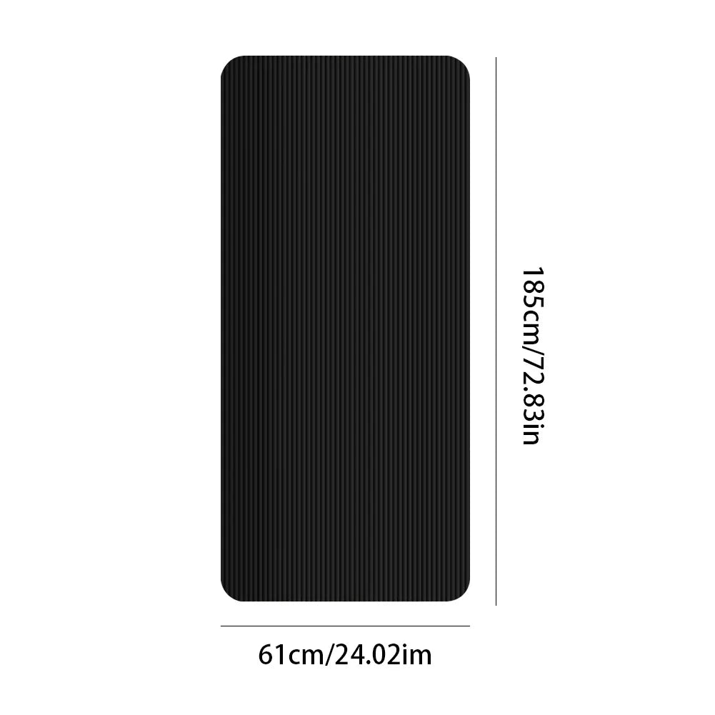 Thick non-slip solid color yoga mat for home gym, fitness workouts, and floor exercises