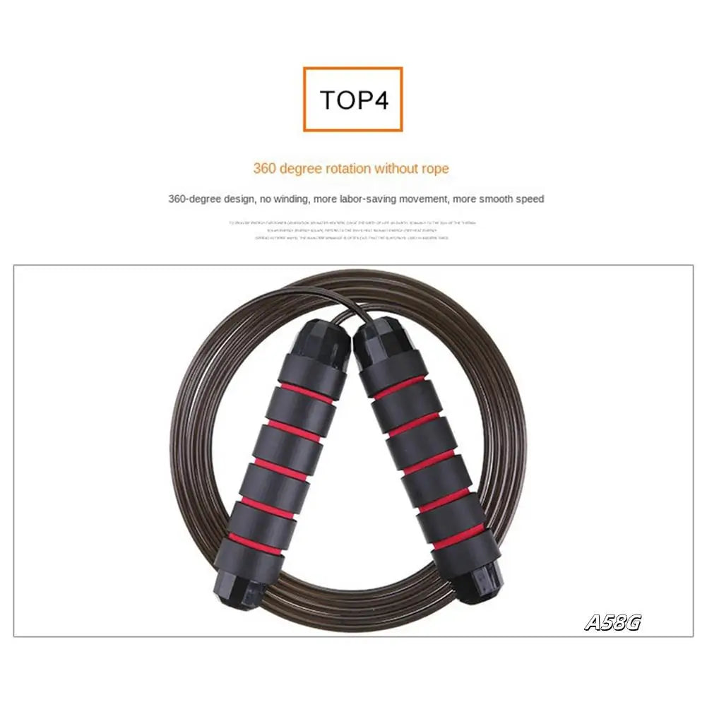 Weighted skipping rope for aerobic exercise, speed, and endurance training