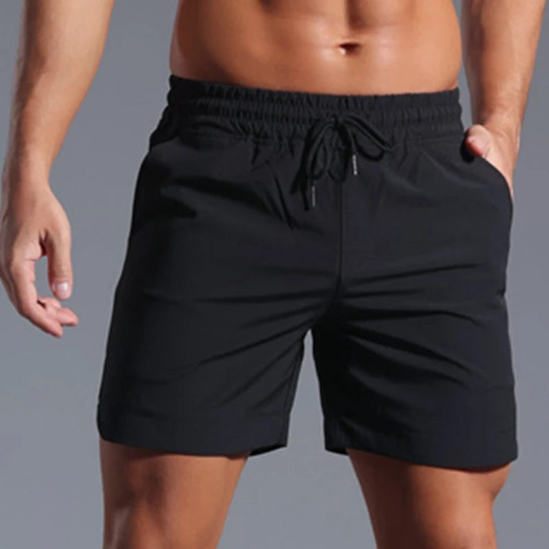 Summer Running Shorts Men Sportswear Elastic Quick Dry Workout Training Male Short Pants Clothing Gym Fitness Sport Shorts Men