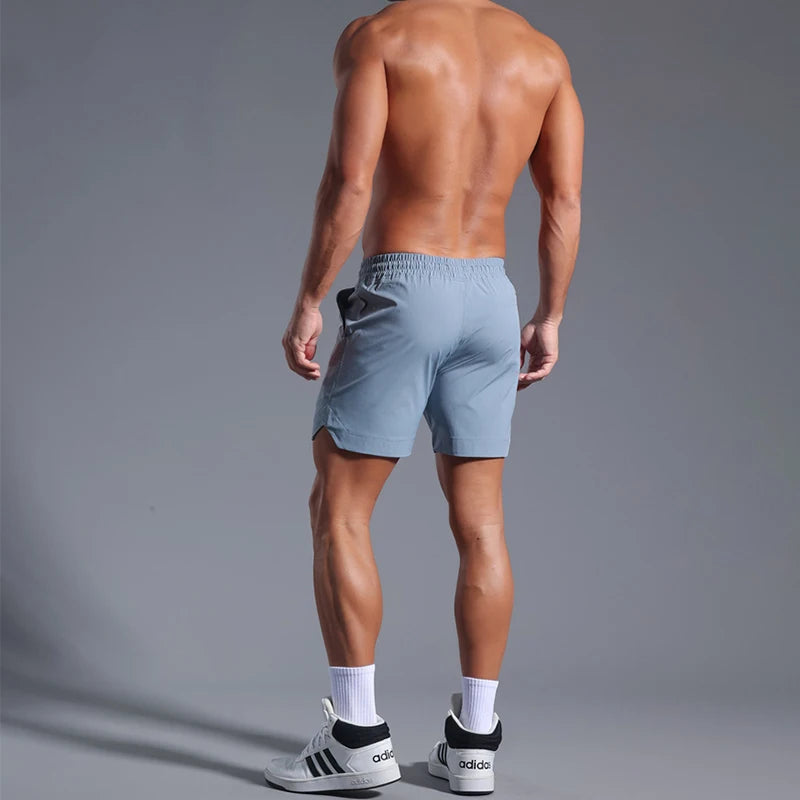 Summer Running Shorts Men Sportswear Elastic Quick Dry Workout Training Male Short Pants Clothing Gym Fitness Sport Shorts Men