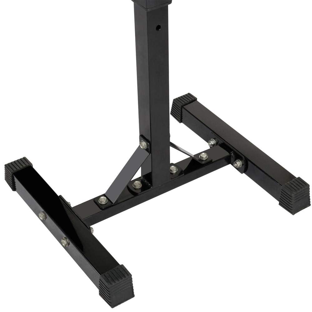 Black metal stand on a white background