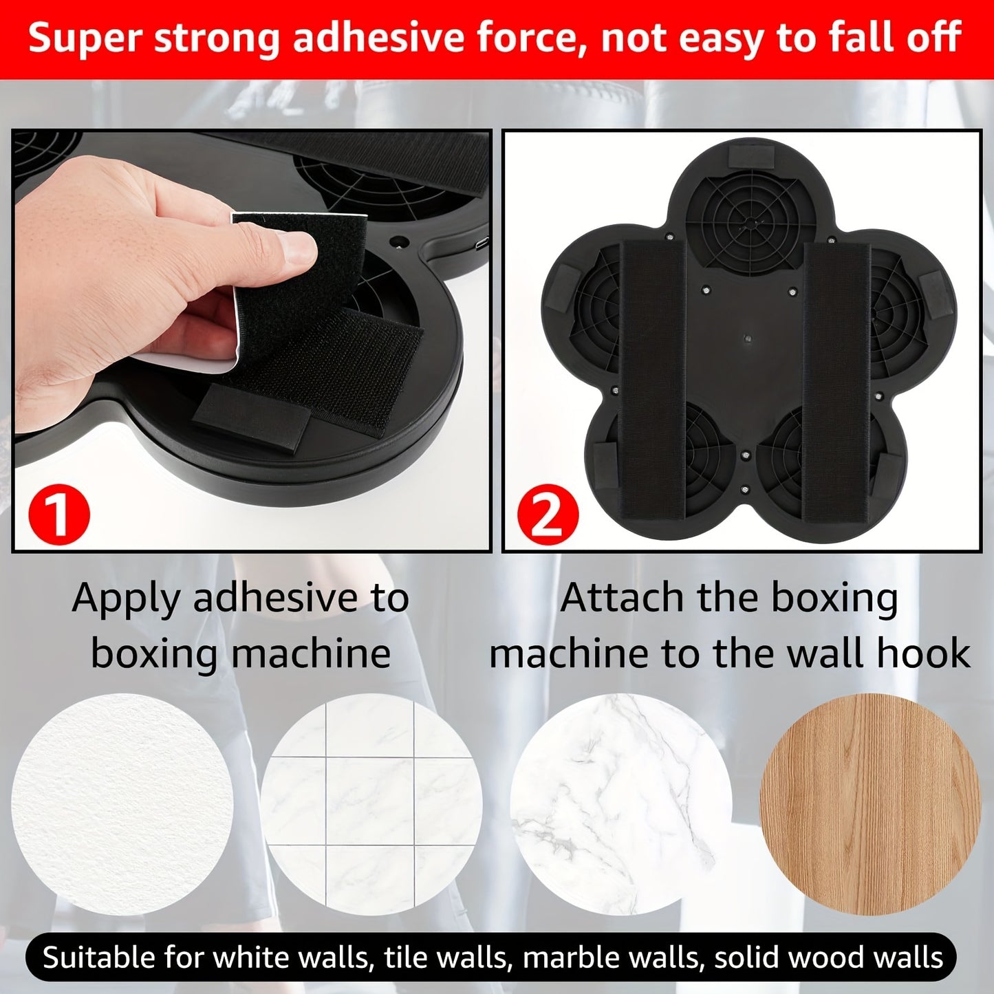 Wall-mounted boxing machine with targets feature 